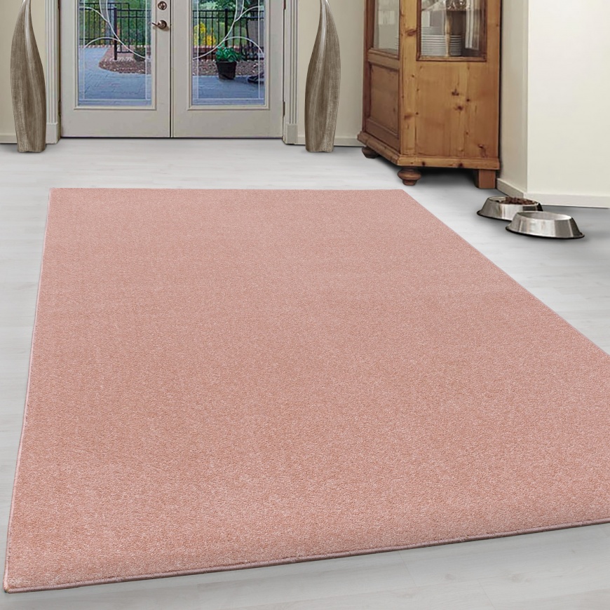 Ata Plain Rose Rug